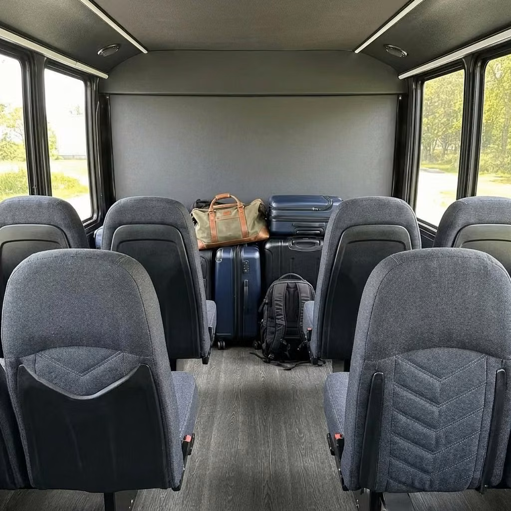 miami lakes 25 passenger minibus luggage area