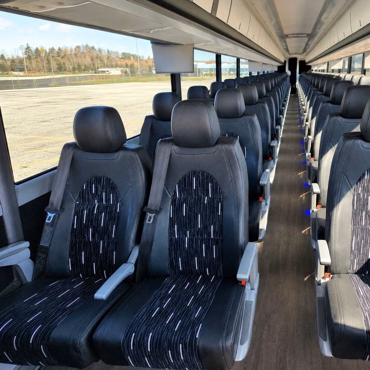 miami lakes charter bus interior 2