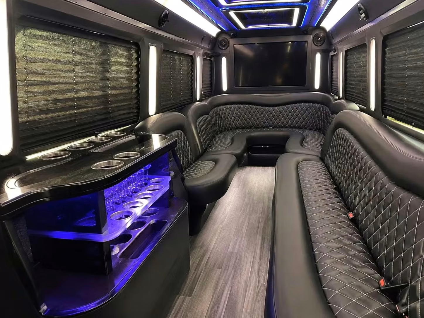 miami lakes party bus bar area